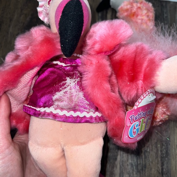 Aurora foo foo flamingo Plush, Ganz fancy flamingo, m&m flamingo bank  jar - Picture 7 of 10